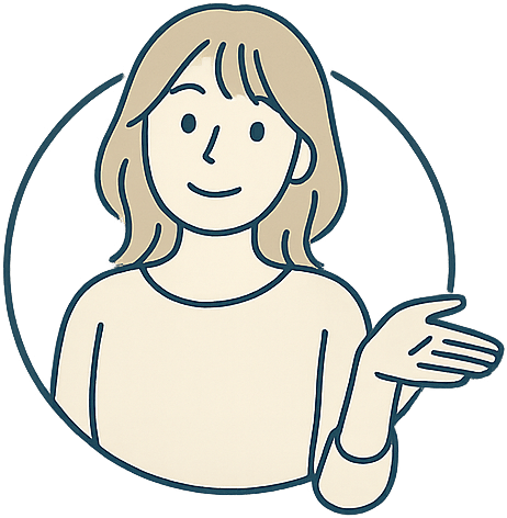 手で方向を示している女性